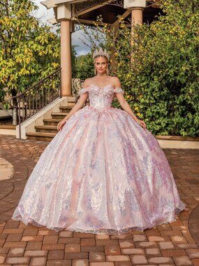NEW BLUSH Evening Gown Floor Length Formal Elegant Stunning 1895